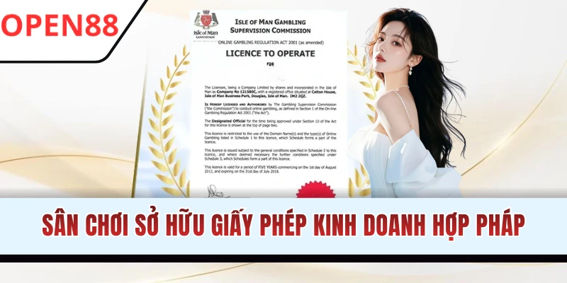 Đơn vị sở hữu chứng chỉ kinh doanh hợp lệ