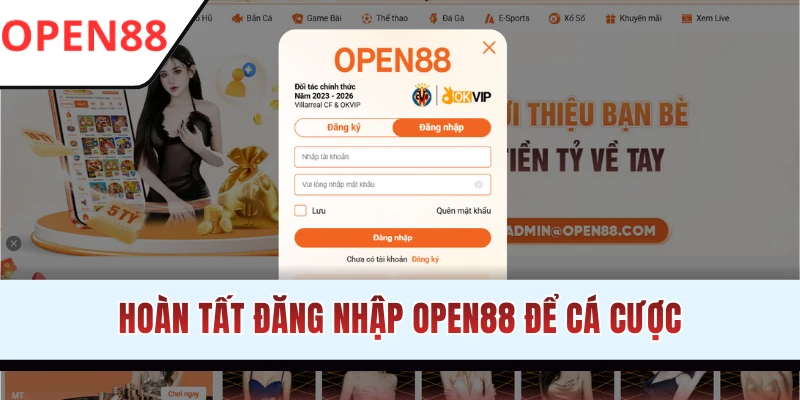 Xác nhận để truy cập tài khoản cá cược online